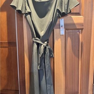 Calvin Klein Olive Maxi Dress